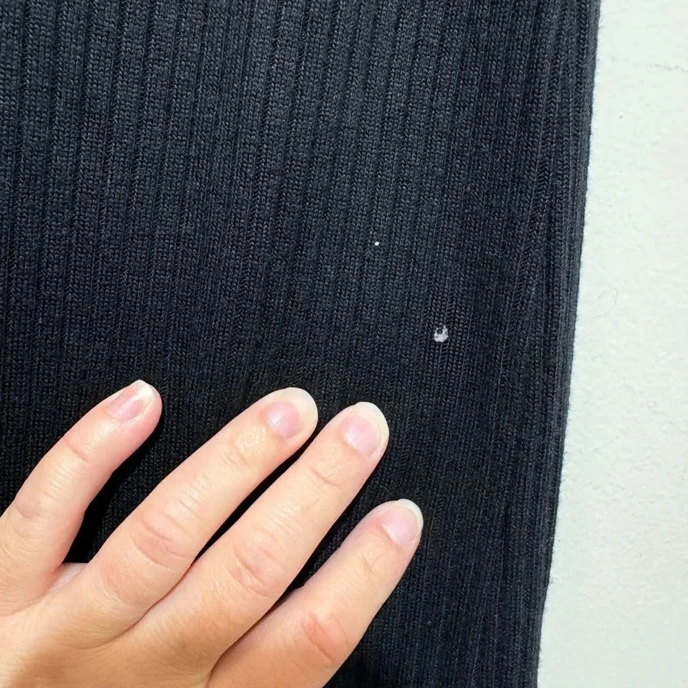 Reformation Black Ribbed Maxi Dress - Picture 6 of 6